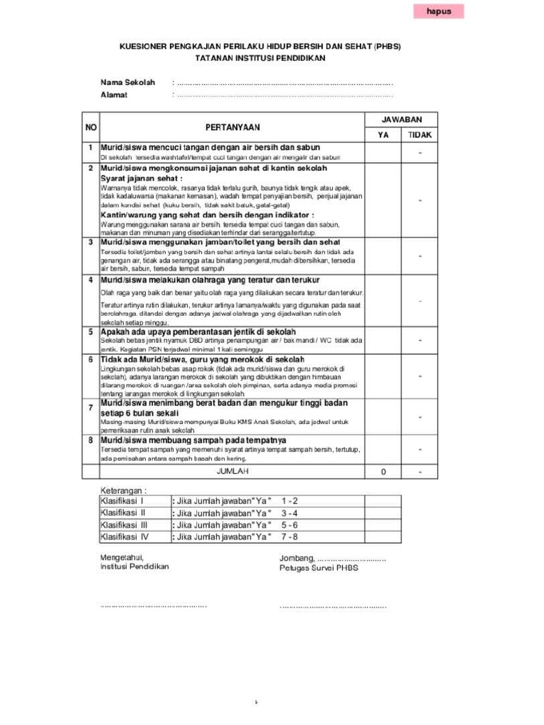 Format Phbs Institusi Pendidikan Pdf
