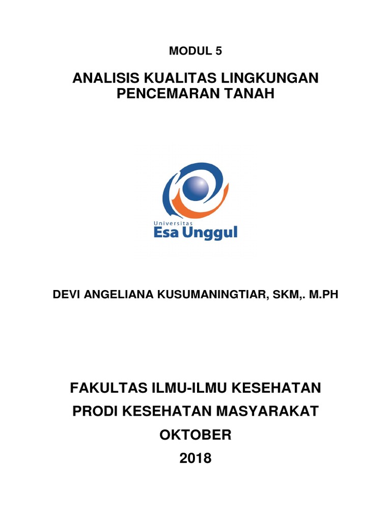 Pencemaran Tanah dan Dampaknya | PDF | Kesehatan Holistik | Sains ...