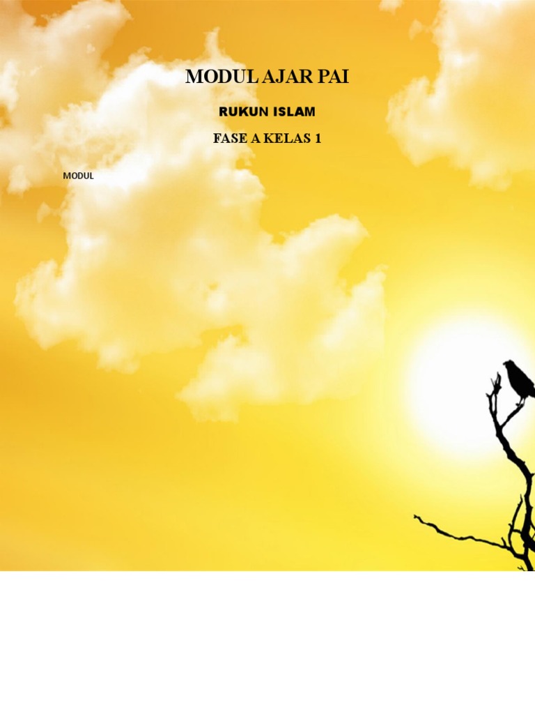 Modul Ajar Rukun Islam Kelas 1 SD | PDF | Kesehatan Holistik