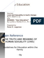 Family Catechesis 2011 on Sexuality Education (1)