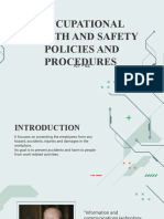 Occupational Health and Safety Policies and Procedures (6-7)