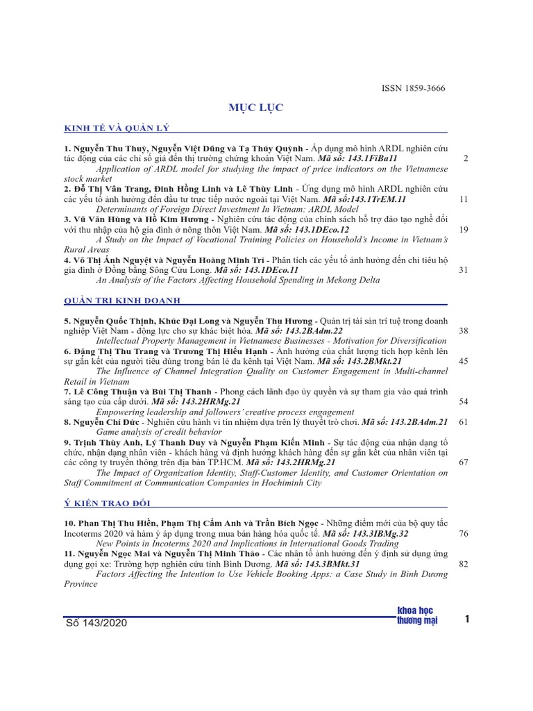 Bài Tc Khtm Số 143. 8.2020 | PDF