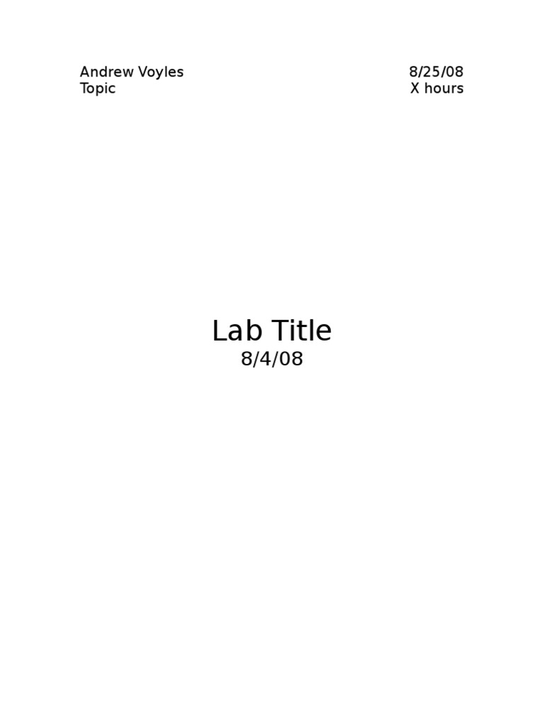 IB Chemistry Lab Report Template | PDF | Computing | Business