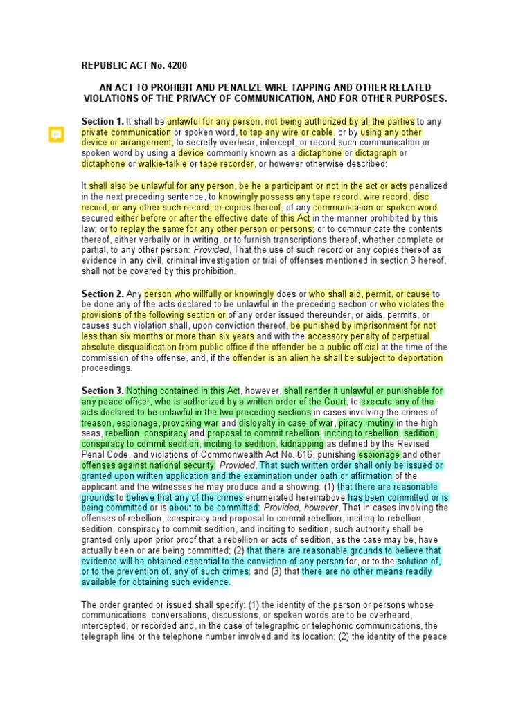 Anti-Wire Tapping Act: Explainer – QYDGVI