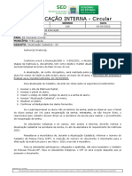 Atualização Cadastral - Circular SED/GAB/SED 168