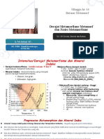 Derajat Metamorfisme Dan Fasies Metamorfisme