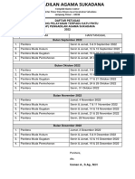 Jadwal Briefing