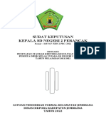 Surat Keputusan Kepala SD Negeri 2 Perancak