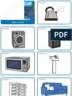 Household Objects Quiz Cards