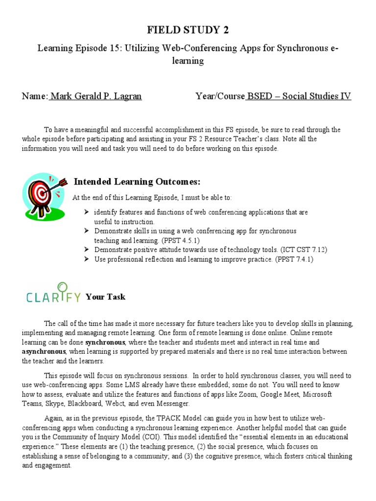 Fs2 Episode 15 Pdf Teaching Method Educational Technology