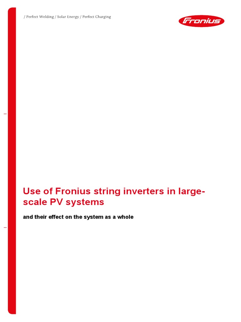 SE WP Use of Fronius String Inverters in Large Scale PV Systems en ...
