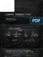 Linear Inequalities