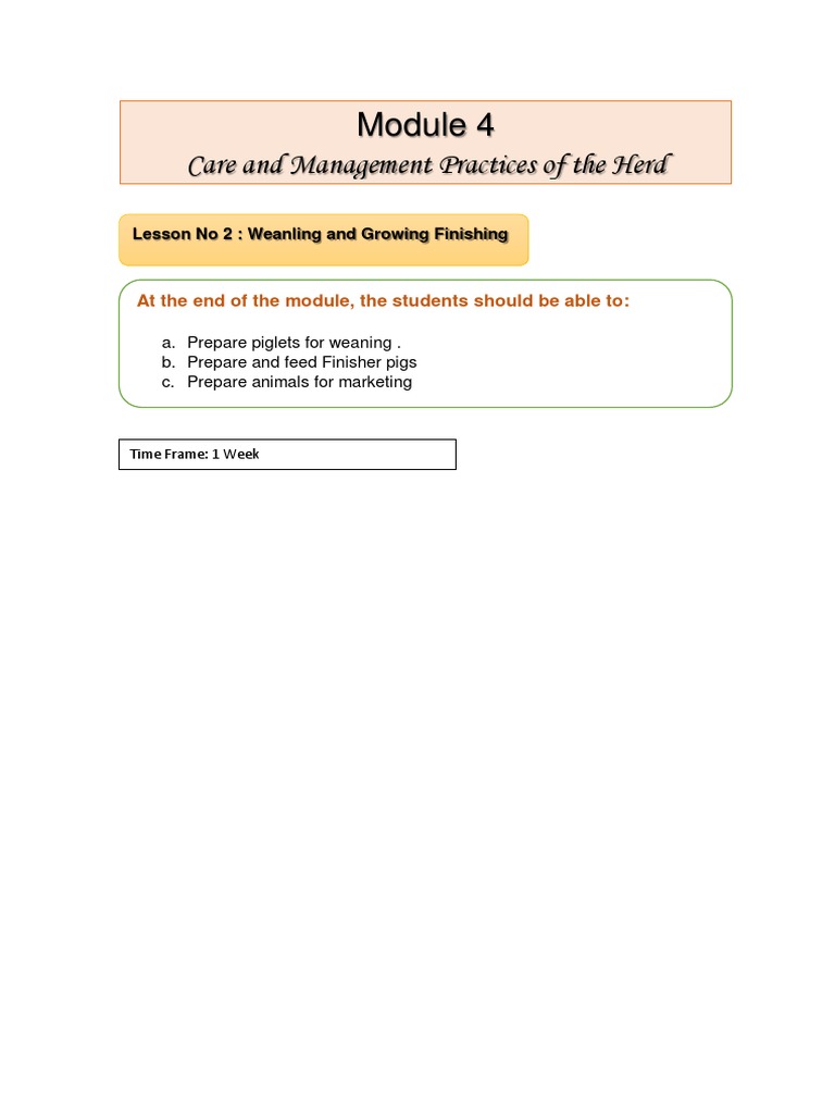 Swine Pdf Pig Weaning