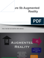 Lecture 5b Augmented Reality