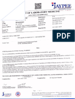 Jaypee Hospital Nasopharyngeal Swab COVID-19 Test Report