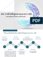 1. KM การจัดทำหลักสูตรตามแนวทาง OBE