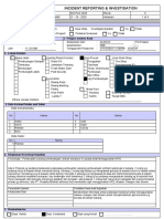 Bukti Melakukan Pelaporan Investigasi (Sample)