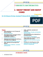 PPT-DM-UNIT4-Group Theory and Group Codes
