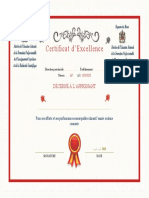 Certificat Dexellence taalime