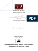 MGM'S Polytechnic, AURANGABAD 2021-2022: Maharashtra State Board of Technical Education, Mumbai