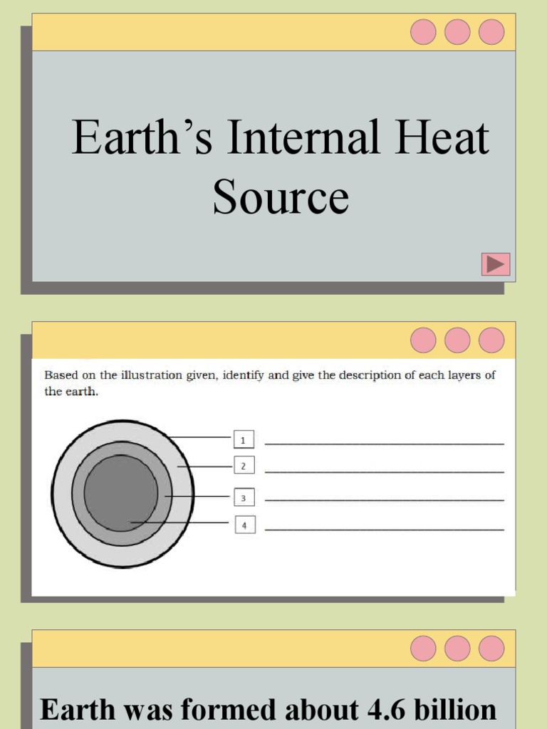 Earth's Internal Heat Source PDF