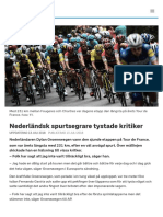 Nederländsk Spurtsegrare Tystade Kritiker - SVT Sport