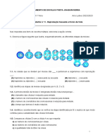 Ficha N.º 3 - Reprodução Sexuada e Ciclos de Vida