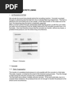 Extruded Concrete Lining