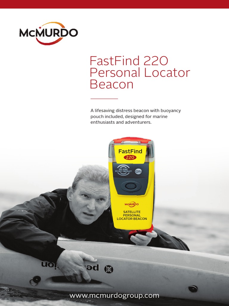 McMurdo FastFind 220 PLB | 406 MHz | GPS