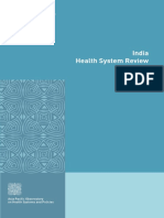 India Health System Review: ISBN-13 978 92 9022 904 9