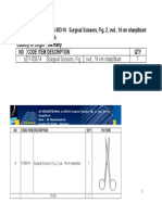 As MEDIZINTECHNIK 11-003-14 Surgical Scissors, Fig. 2, Cvd., 14 Cm Sharp-blunt