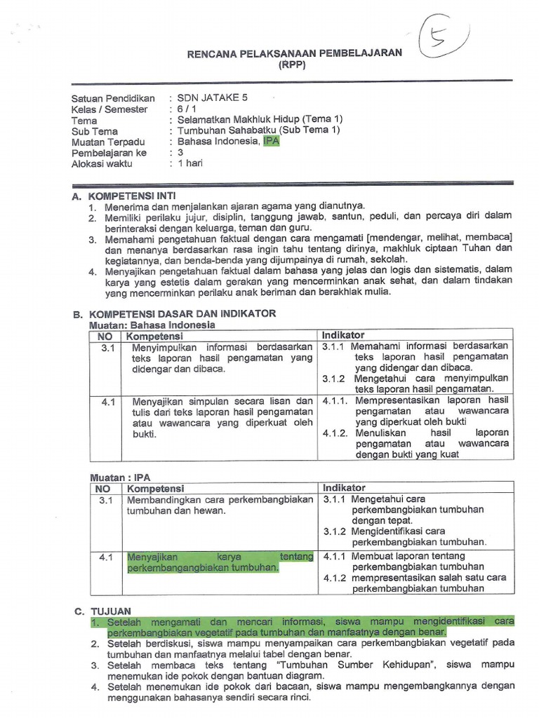 Kls 6 Tema 1 - Inovasi PRLH | PDF