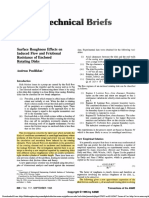 Echnical: Surface Roughness Effects On Induced Flow and Frictional Resistance of Enclosed Rotating Disks