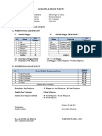 Analisis Alokasi Waktu