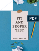 Fit and Proper Test (Soraya Nasution)