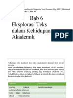 Materi 6 Eksplorasi Teks Dalam Kehidupan Akademik