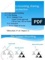 File system mounting, sharing, and protection overview