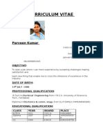 CV Electrical Engineer Experienced Seeking New Opportunities