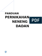 PANDUAN PERNIKAHAN NENENG & DADAN