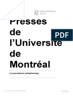 Le Journalisme Radiophonique - 4. L'écriture Radio - Presses de L'université de