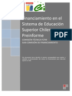 PreInforme - Financiamiento en El Sistema de Educación Superior Chileno