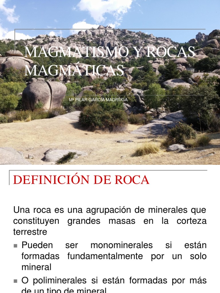 Definición de roca magmática | PDF | Ciencia y matemáticas