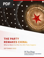 2022 Report 20th Party Congress