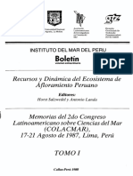 Boletín: Recursos y Dinámica Del Ecosistema de Afloramiento Peruano