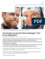 Linn Svahn Om Kravet Från Landslaget: "Det Är en Rimlig Plan" - SVT Sport