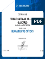 Curso HERRAMIENTAS CRÍTICAS - Doc 74623324 - YENQUE CARBAJAL WILLIAMS GIANCARLO