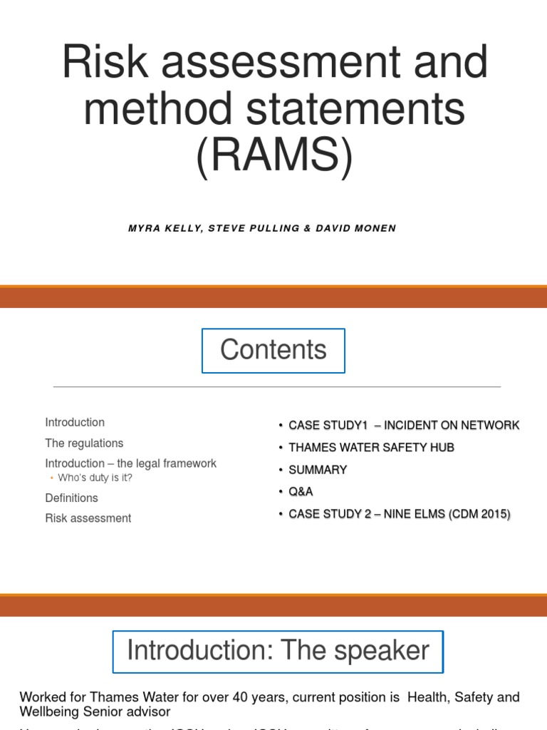 Understanding RAMS in Construction Safety | PDF