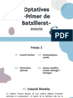 Optatives - Primer de Batxillerat - 22