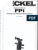 Deckel FP1 Active Operator Manual