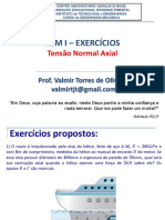 Exercícios - Aula 4 - REM I - Tensão Normal Axial